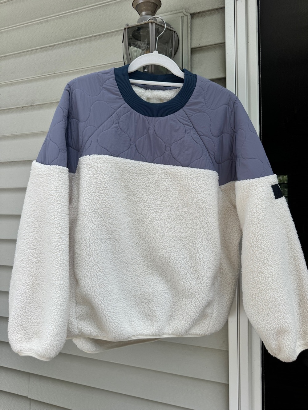 Free People Quilted & Sherpa fleece - Cream